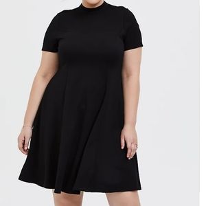 Torrid Black Ponte Dress